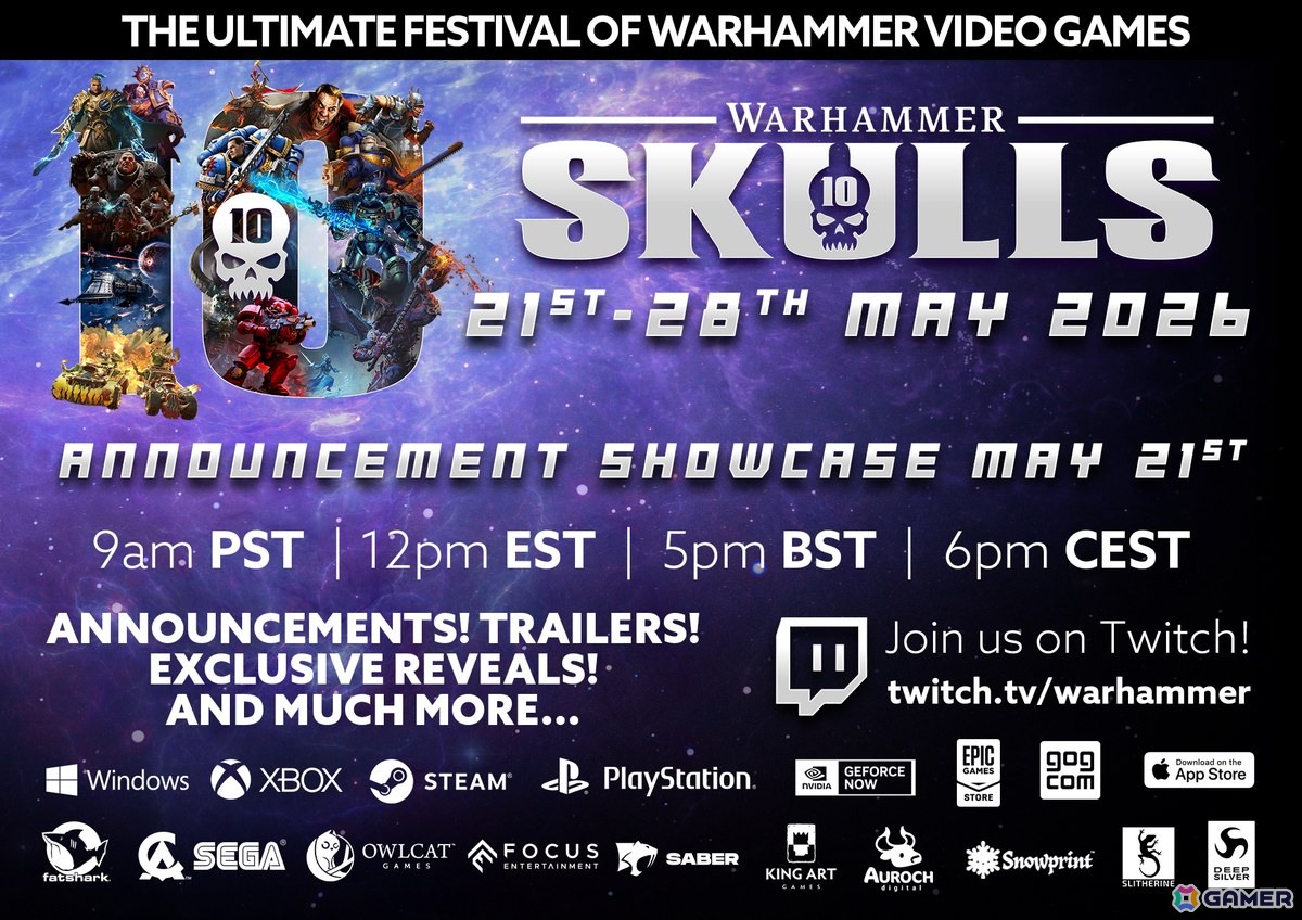 「Warhammer」の新情報を多数発表するショーケース「Warhammer Skulls」が5月22日より開催！「Warhammer 40,000: Mechanicus 2」の正式発表も予告の画像
