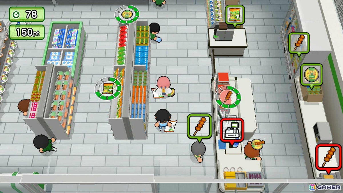 コンビニ業務を一人で回すドタバタアクション「ワンオペ！コンビニ」が配信！レジに品出し、フライヤー調理まで次から次へと発生する仕事をさばこうの画像5