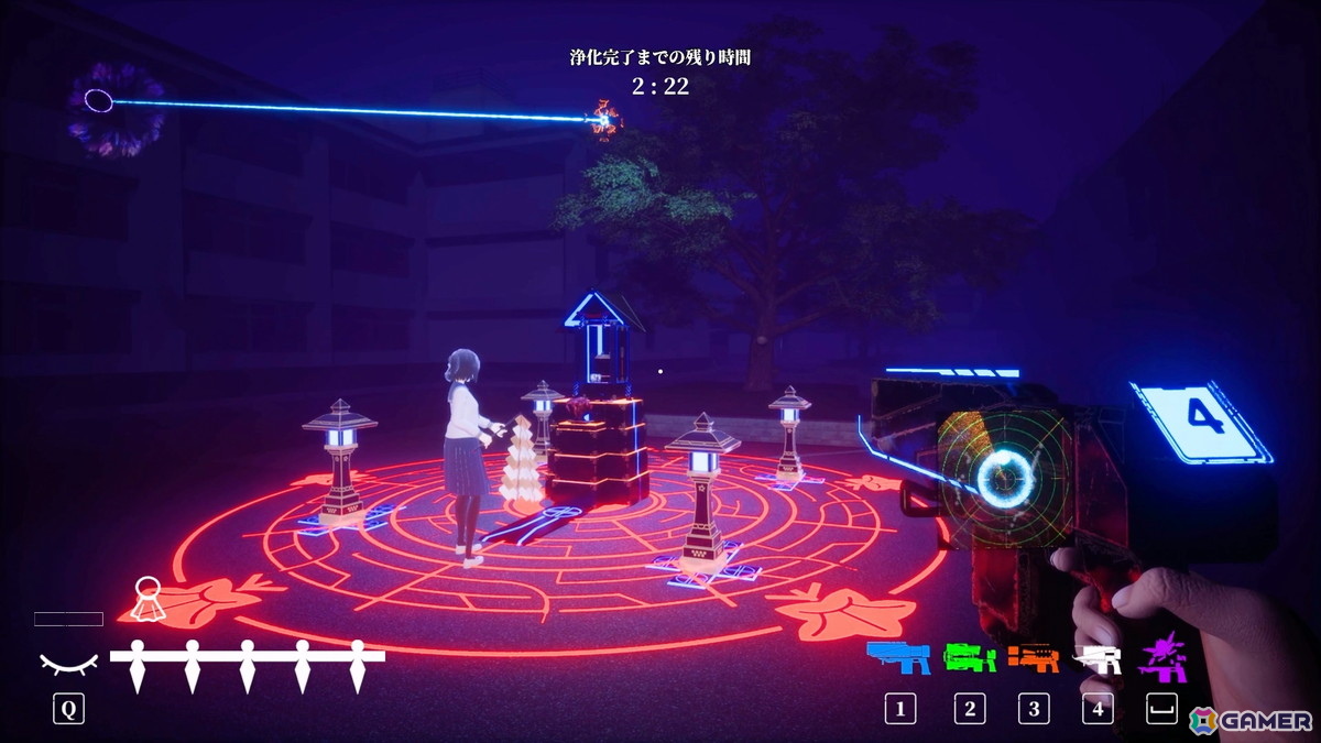 廃墟を舞台に怪異と戦う一人称ローグライト「SAKIMORI」の体験版がSteamで公開！探索・強化・浄化のゲームサイクルが特徴の画像9