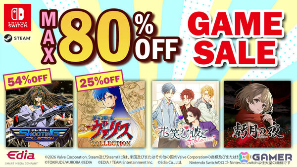 「テレネット シューティング コレクション」「夢幻戦士ヴァリスCOLLECTION」などが最大80％オフ！エディアのセールが開催の画像1