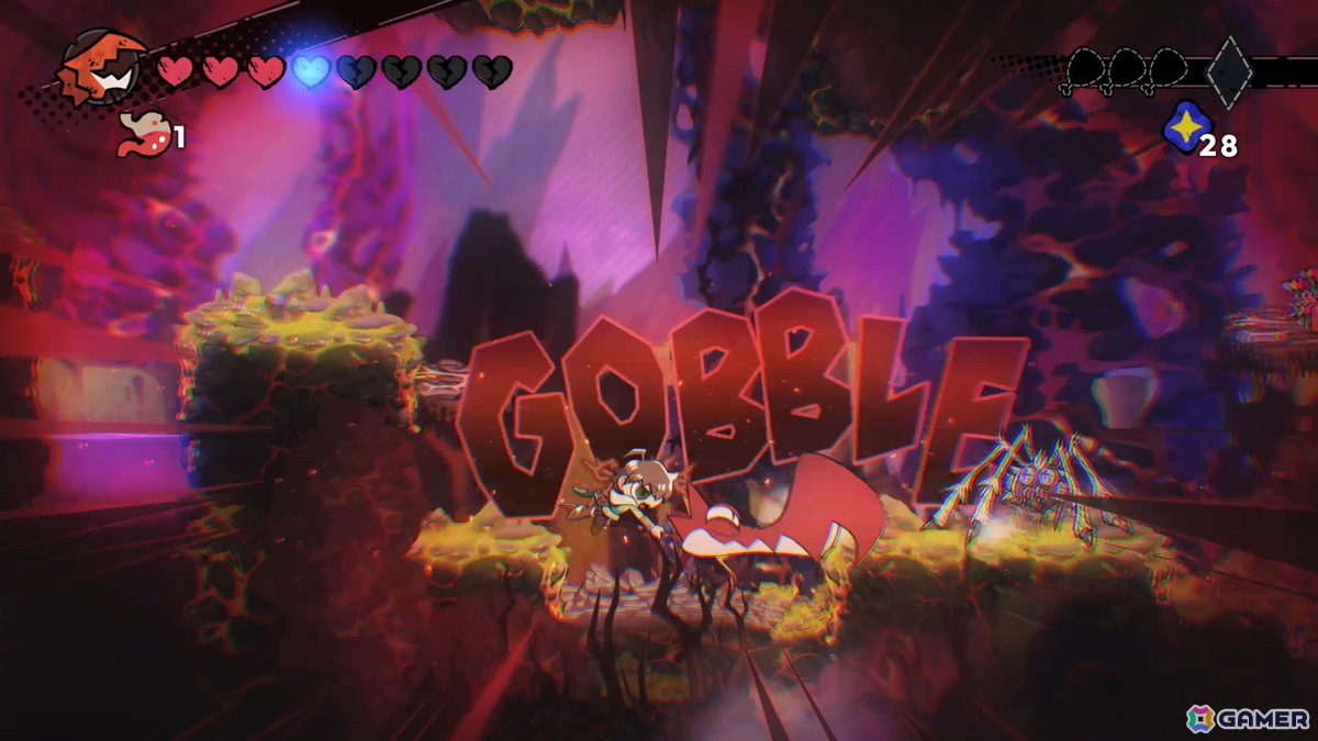 2D横スクロールアクション「GOBBLE」の基本的なゲームの流れやキャラ情報を紹介！一撃必殺の強烈アクション「カウンター捕食」もの画像2