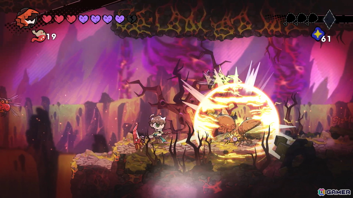 2D横スクロールアクション「GOBBLE」の基本的なゲームの流れやキャラ情報を紹介！一撃必殺の強烈アクション「カウンター捕食」もの画像45
