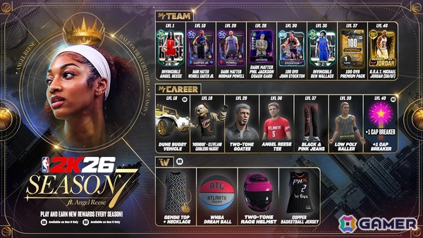 「NBA 2K26」のシーズン7が5月15日に開幕！カバーを飾るのはアトランタ・ドリームのエンジェル・リースの画像5