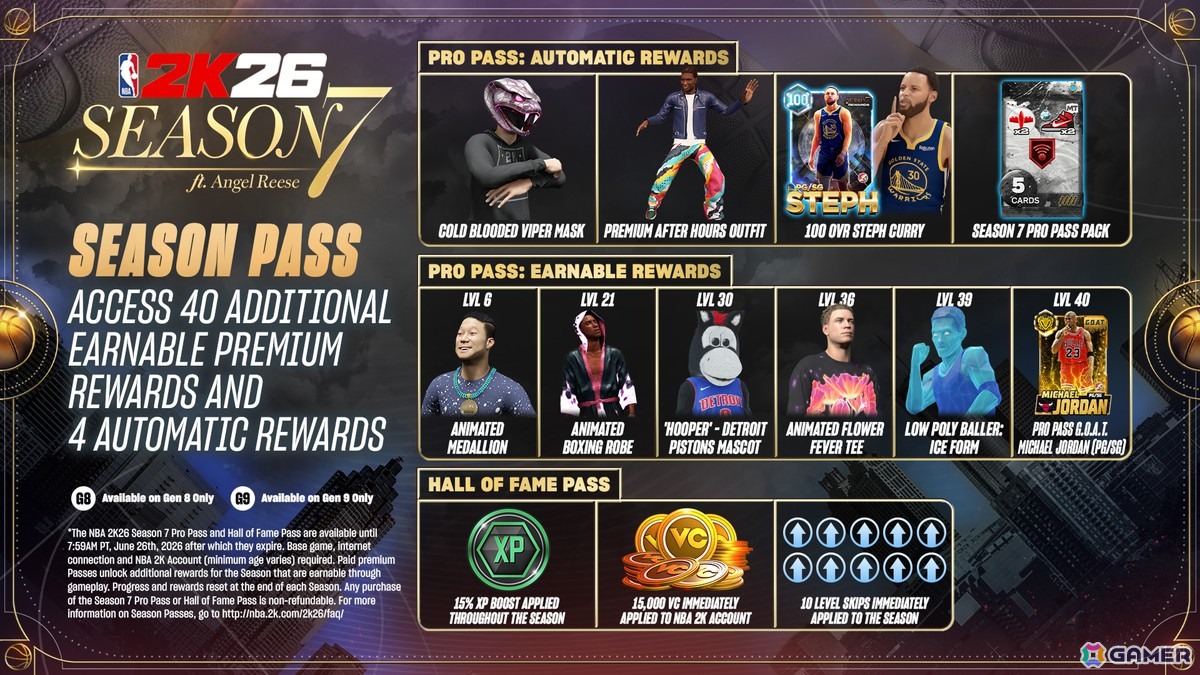 「NBA 2K26」のシーズン7が5月15日に開幕！カバーを飾るのはアトランタ・ドリームのエンジェル・リースの画像8