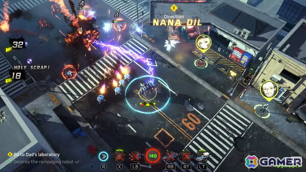 韓国の元漫画家によるトップダウン・メカシューティング「Oh! Robot」Steam早期アクセスが2026年後半より開始！の画像