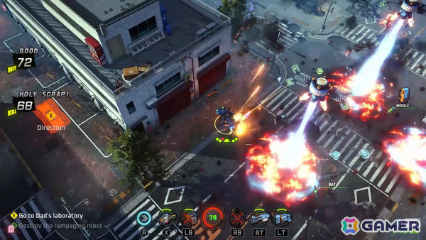 韓国の元漫画家によるトップダウン・メカシューティング「Oh! Robot」Steam早期アクセスが2026年後半より開始！の画像