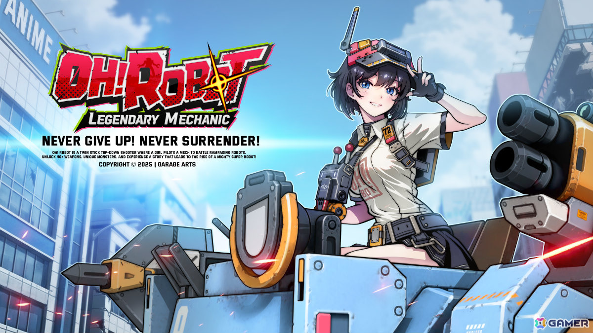 韓国の元漫画家によるトップダウン・メカシューティング「Oh! Robot」Steam早期アクセスが2026年後半より開始！の画像