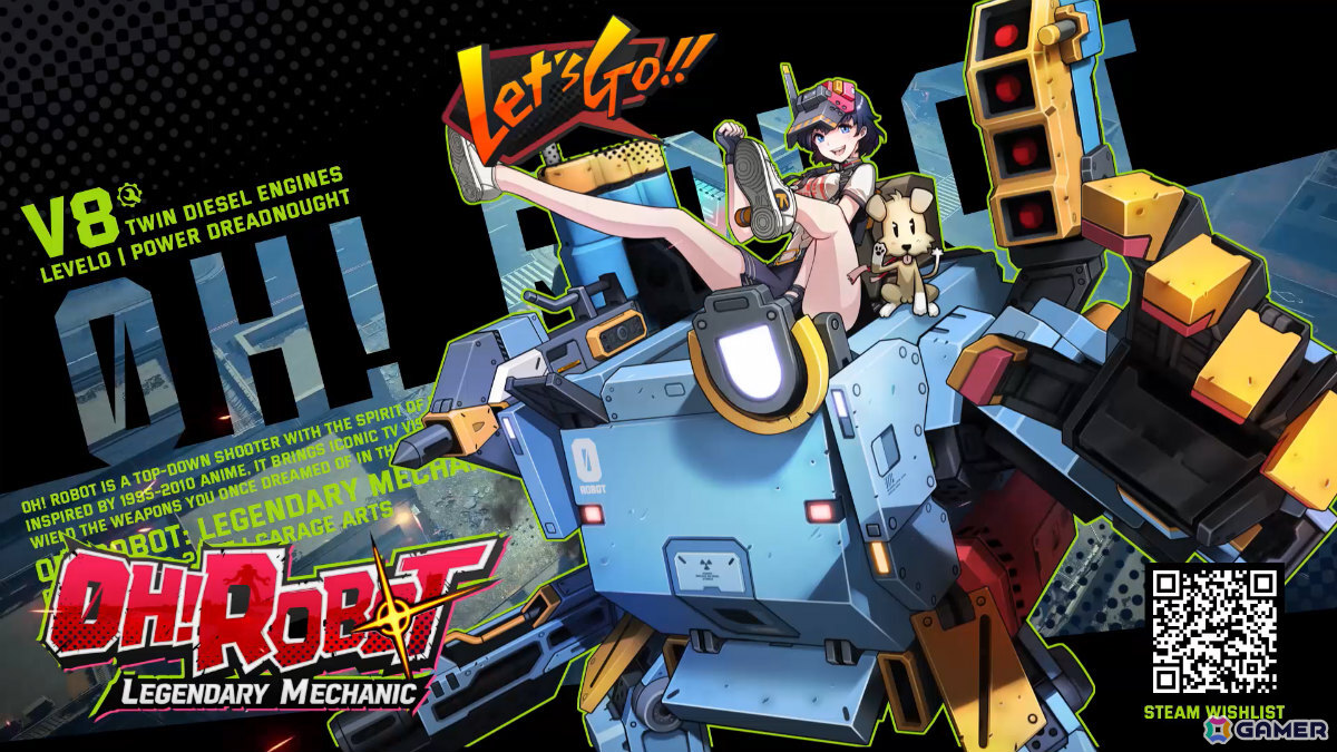 韓国の元漫画家によるトップダウン・メカシューティング「Oh! Robot」Steam早期アクセスが2026年後半より開始！の画像11
