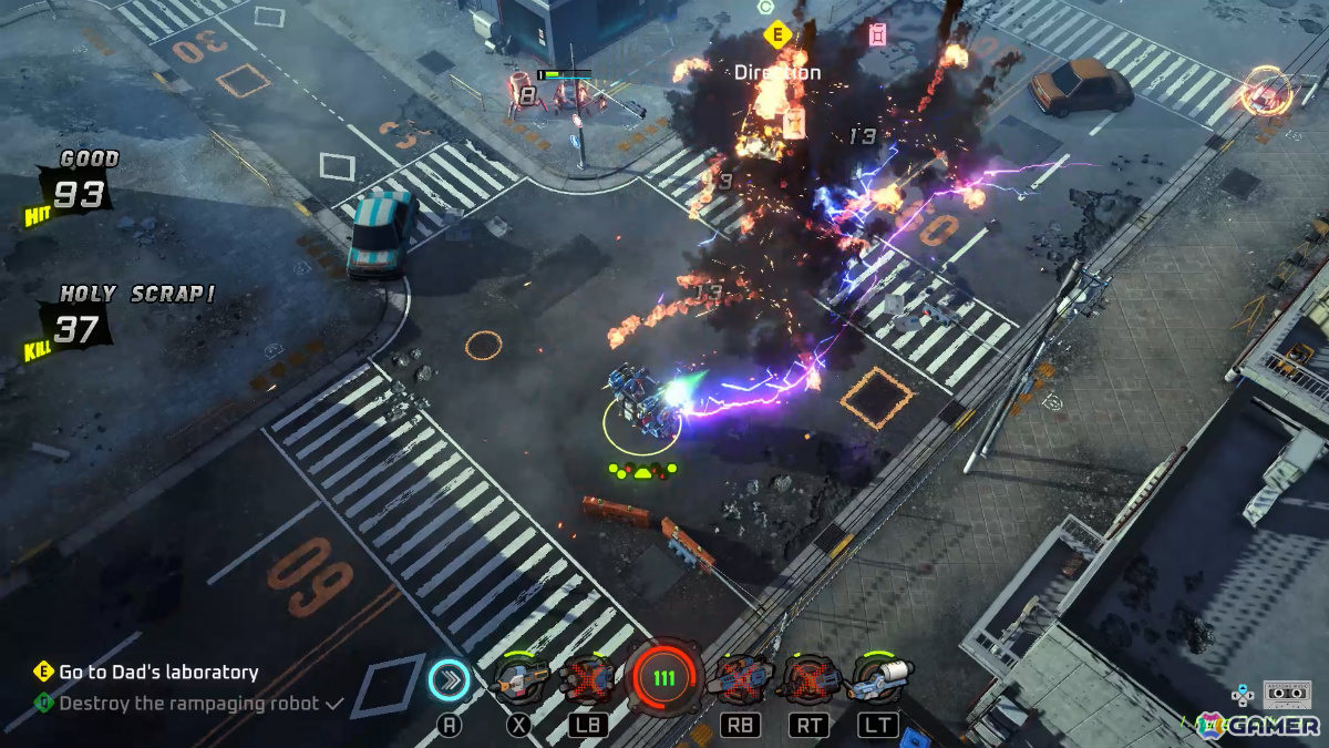 韓国の元漫画家によるトップダウン・メカシューティング「Oh! Robot」Steam早期アクセスが2026年後半より開始！の画像