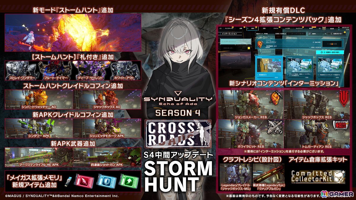 「SYNDUALITY Echo of Ada」SEASON4中間アップデート【STORM HUNT】が配信！リスポーン可能な新PvPvEモード「ストームハント」も開幕の画像