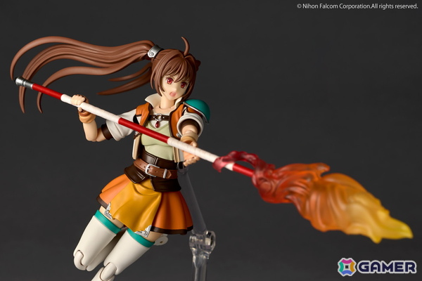「英雄伝説 軌跡シリーズ」エステルが「英雄伝説 空の軌跡SC」の装いでアクションフィギュア化！ヨシュアのハーモニカ、棍に取り付ける炎エフェクトもの画像11