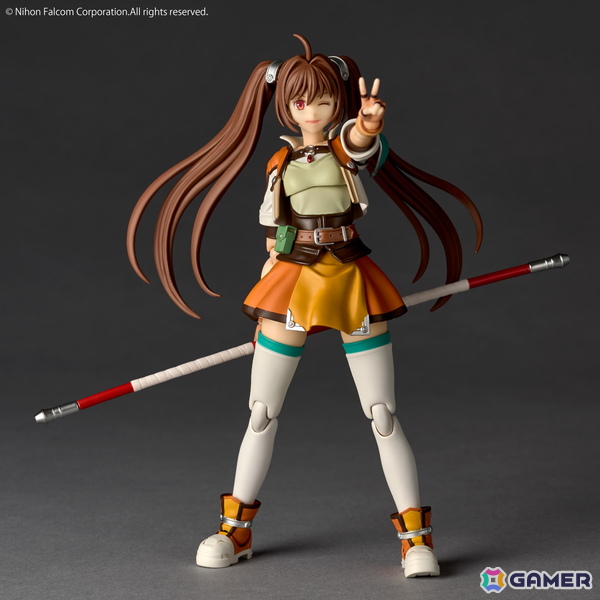 「英雄伝説 軌跡シリーズ」エステルが「英雄伝説 空の軌跡SC」の装いでアクションフィギュア化！ヨシュアのハーモニカ、棍に取り付ける炎エフェクトもの画像16