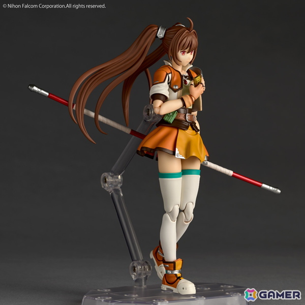 「英雄伝説 軌跡シリーズ」エステルが「英雄伝説 空の軌跡SC」の装いでアクションフィギュア化！ヨシュアのハーモニカ、棍に取り付ける炎エフェクトもの画像4