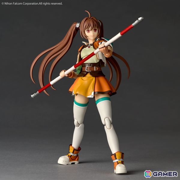 「英雄伝説 軌跡シリーズ」エステルが「英雄伝説 空の軌跡SC」の装いでアクションフィギュア化！ヨシュアのハーモニカ、棍に取り付ける炎エフェクトもの画像6