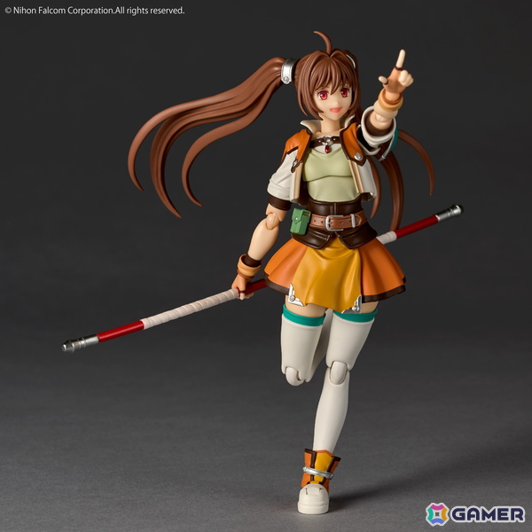 「英雄伝説 軌跡シリーズ」エステルが「英雄伝説 空の軌跡SC」の装いでアクションフィギュア化！ヨシュアのハーモニカ、棍に取り付ける炎エフェクトもの画像9