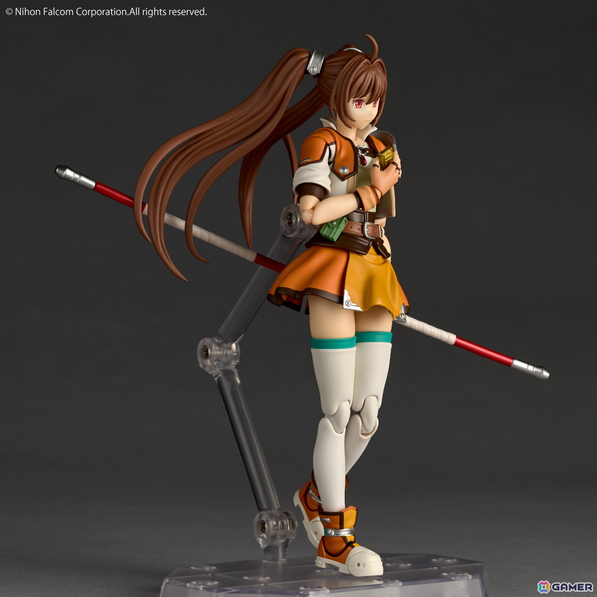 「英雄伝説 軌跡シリーズ」エステルが「英雄伝説 空の軌跡SC」の装いでアクションフィギュア化！ヨシュアのハーモニカ、棍に取り付ける炎エフェクトもの画像