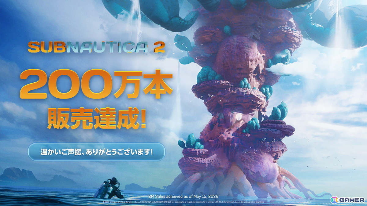 「サブノーティカ 2」が早期アクセス版配信から12時間で世界累計販売本数200万本！同接数は前作の約9倍にの画像
