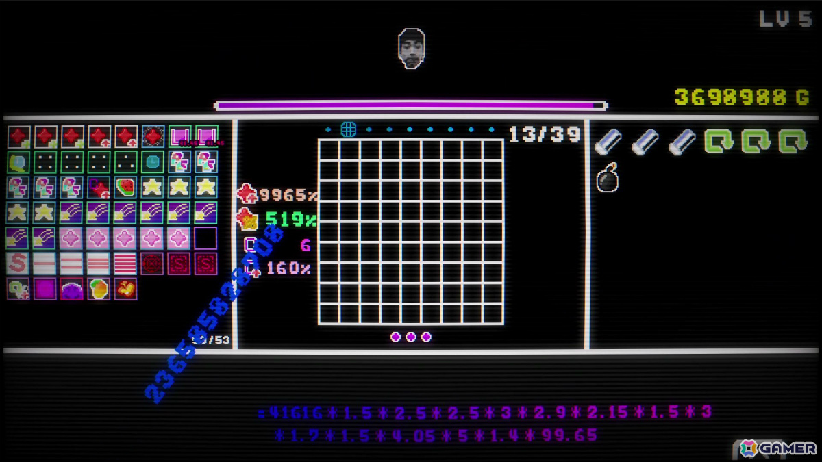 開発者自身がラスボスとなる異色のローグライクパズル「Kill The Nova」体験版が配信！圧倒的な“掛け算”によるインフレしたスコアを叩き出せの画像4