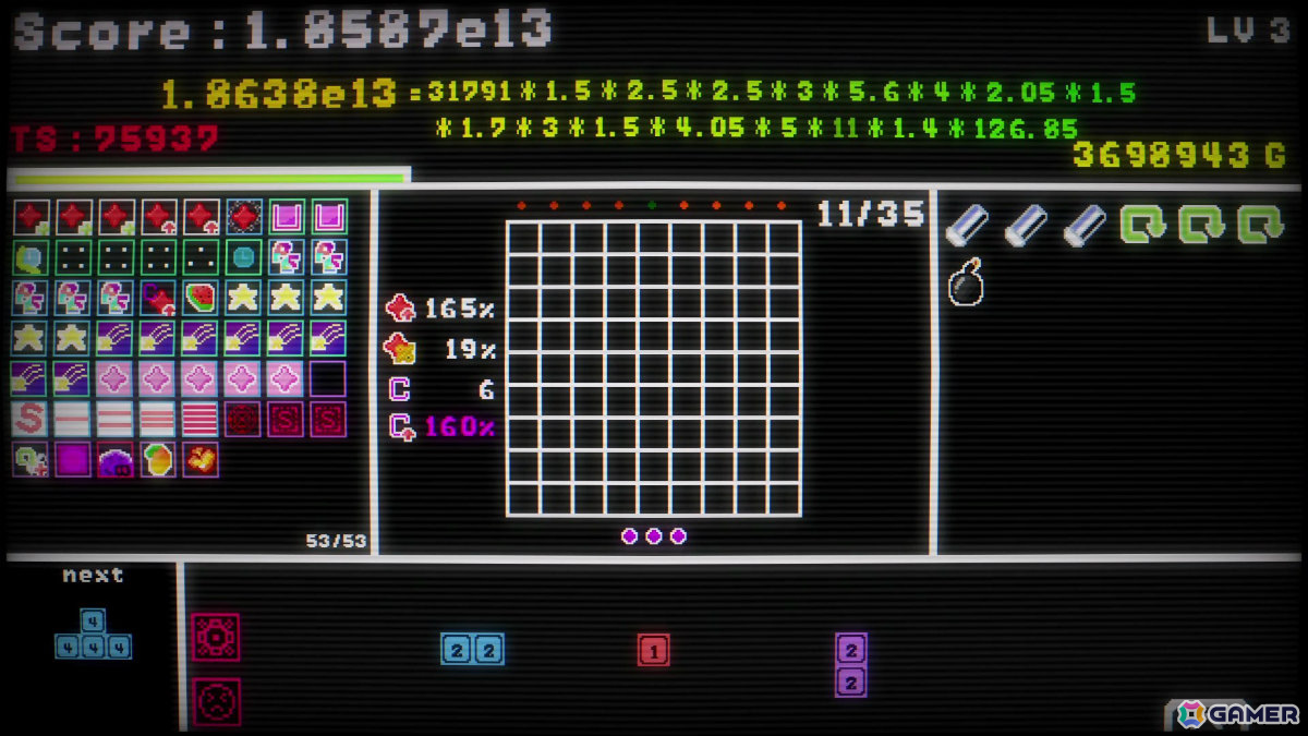 開発者自身がラスボスとなる異色のローグライクパズル「Kill The Nova」体験版が配信！圧倒的な“掛け算”によるインフレしたスコアを叩き出せの画像8