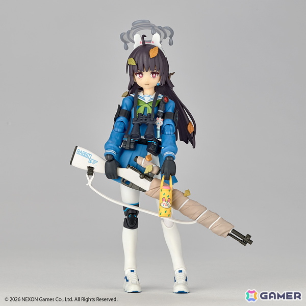 「ブルアカ」RABBIT小隊のスナイパー・ミユがノンスケール可動フィギュアで登場！愛銃「RABBIT-39式小銃」や観測に必要な「双眼鏡」も付属の画像1
