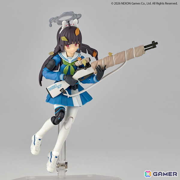 「ブルアカ」RABBIT小隊のスナイパー・ミユがノンスケール可動フィギュアで登場！愛銃「RABBIT-39式小銃」や観測に必要な「双眼鏡」も付属の画像6