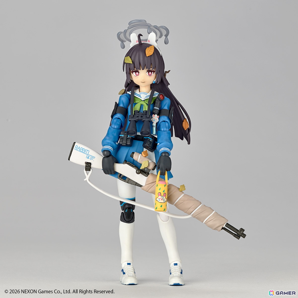 「ブルアカ」RABBIT小隊のスナイパー・ミユがノンスケール可動フィギュアで登場！愛銃「RABBIT-39式小銃」や観測に必要な「双眼鏡」も付属の画像