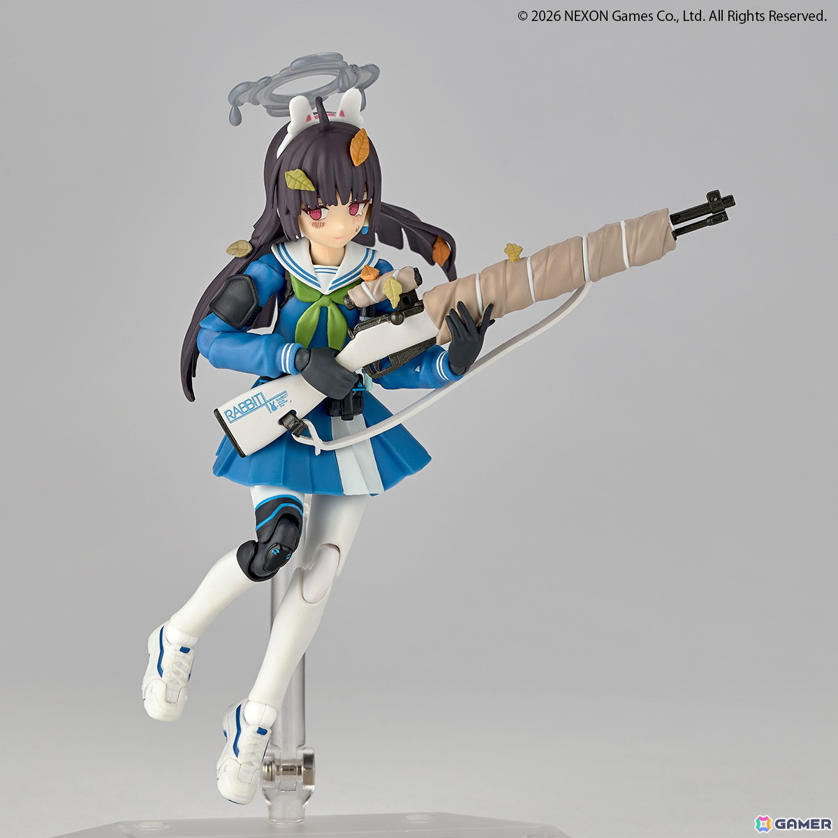 「ブルアカ」RABBIT小隊のスナイパー・ミユがノンスケール可動フィギュアで登場！愛銃「RABBIT-39式小銃」や観測に必要な「双眼鏡」も付属の画像