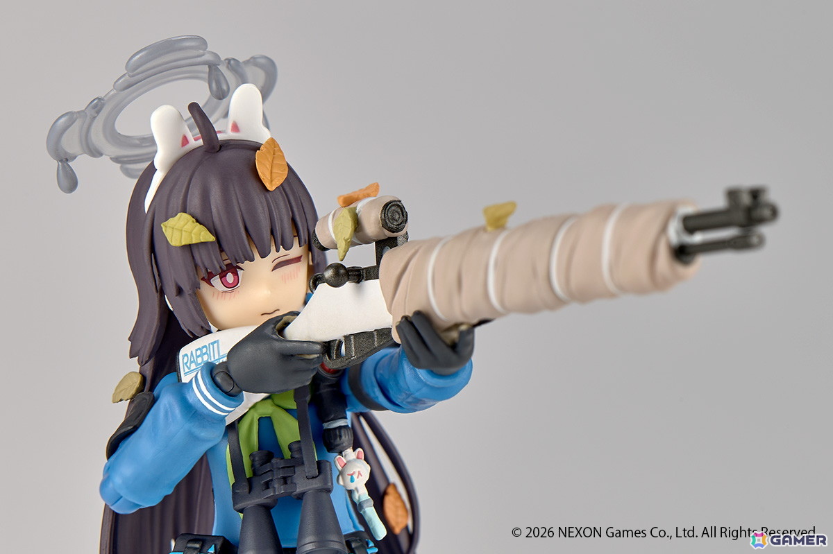 「ブルアカ」RABBIT小隊のスナイパー・ミユがノンスケール可動フィギュアで登場！愛銃「RABBIT-39式小銃」や観測に必要な「双眼鏡」も付属の画像
