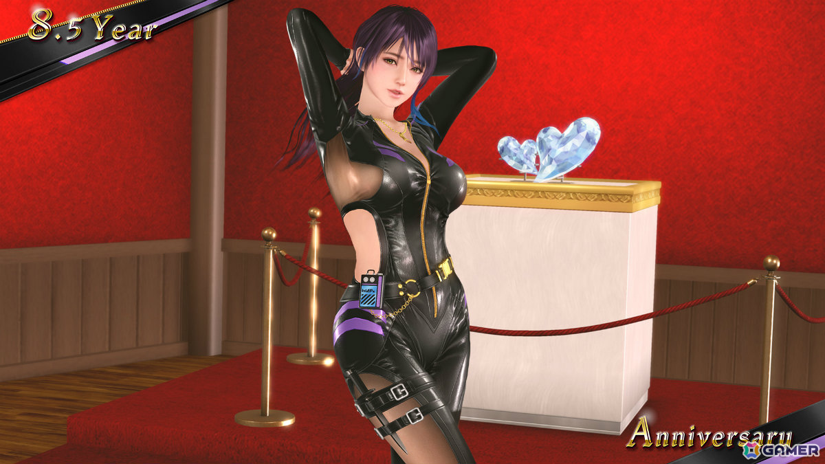 「DEAD OR ALIVE XVV」8.5周年を記念してアニバーサリーコーデガチャが最大100連無料に！怪盗をイメージしたSSR水着「クワイエット・ノワール」も登場の画像7