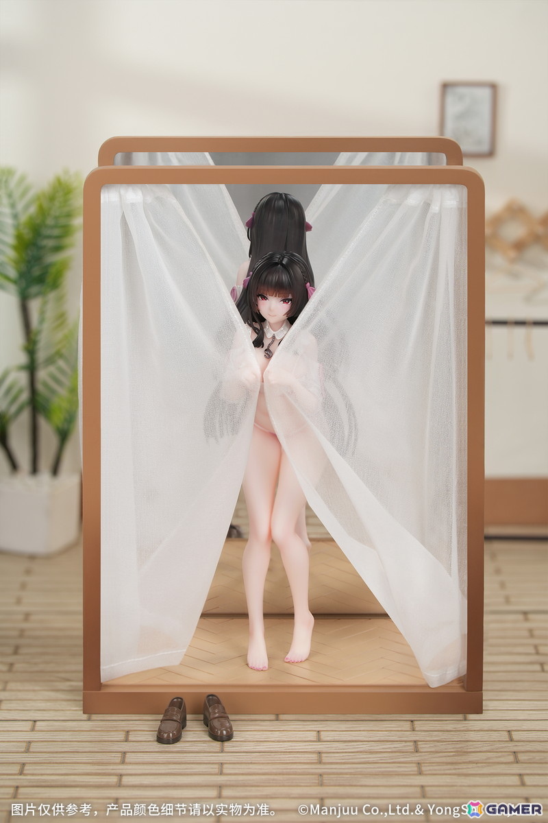「アズレン」更衣室をイメージしたシチュエーションで、トリニダードが薄いベールをそっとつまみ上げる姿を再現！の画像