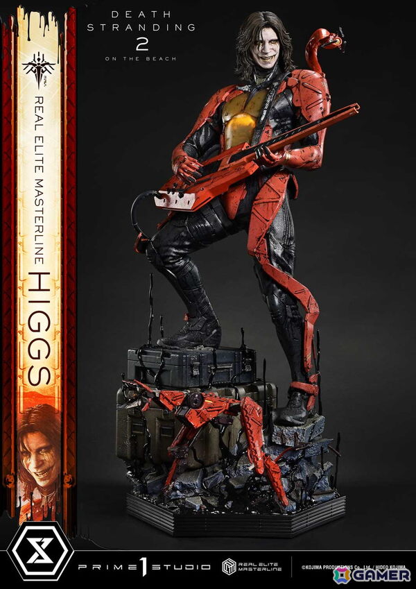 「DEATH STRANDING 2: ON THE BEACH」よりヒッグスが1/3スケールフィギュアで登場！彼の狂気をさらに引き出す追加パーツも付属の画像3