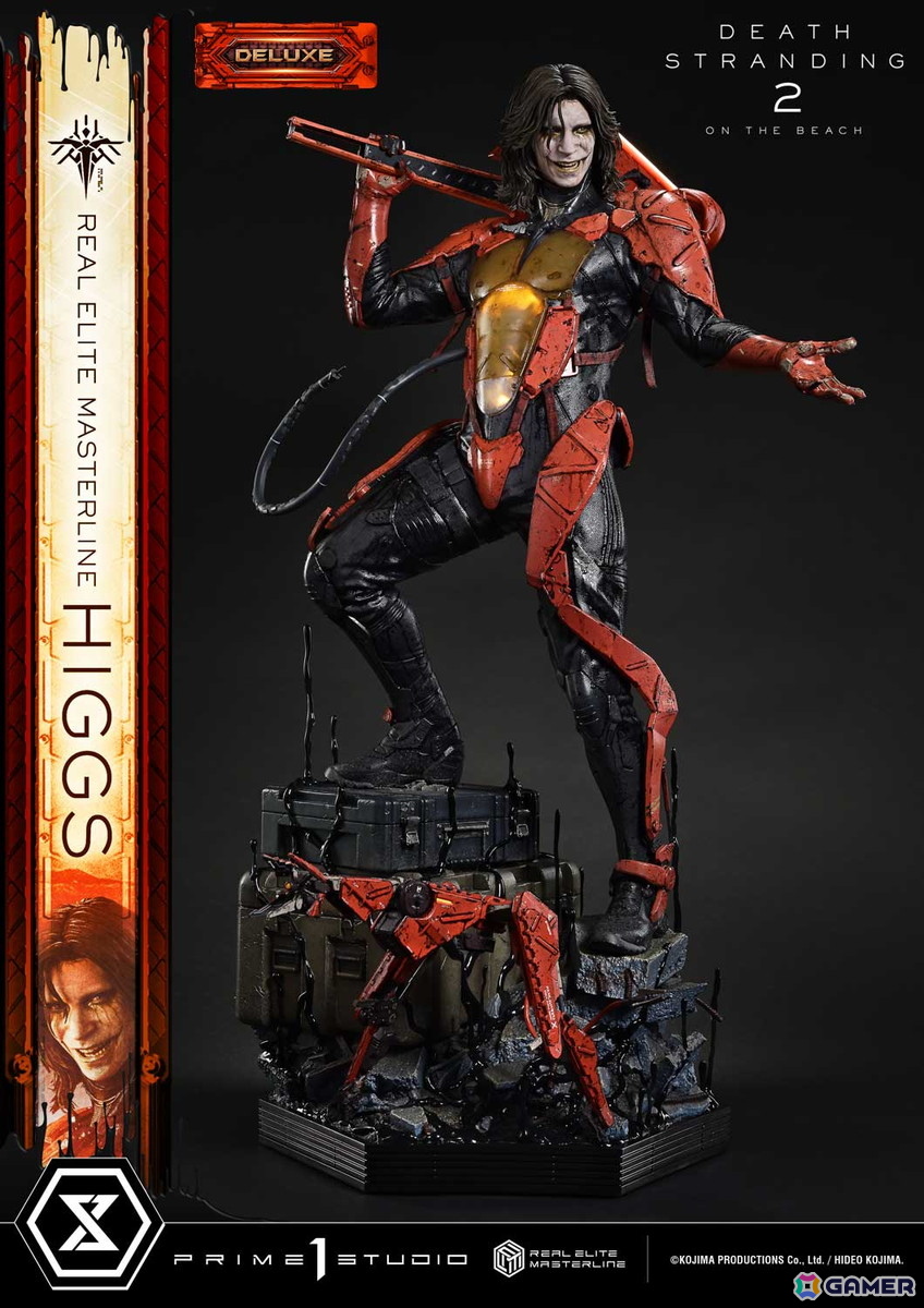 「DEATH STRANDING 2: ON THE BEACH」よりヒッグスが1/3スケールフィギュアで登場！彼の狂気をさらに引き出す追加パーツも付属の画像