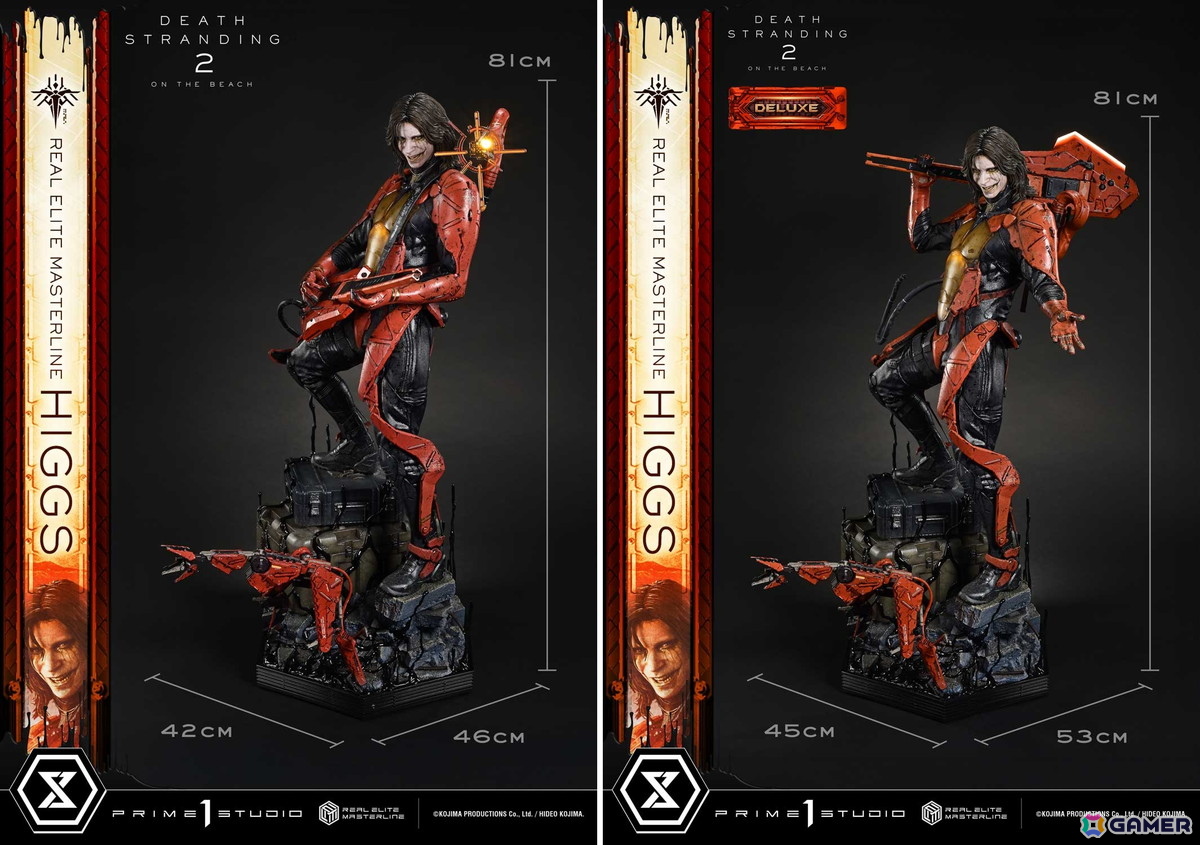 「DEATH STRANDING 2: ON THE BEACH」よりヒッグスが1/3スケールフィギュアで登場！彼の狂気をさらに引き出す追加パーツも付属の画像