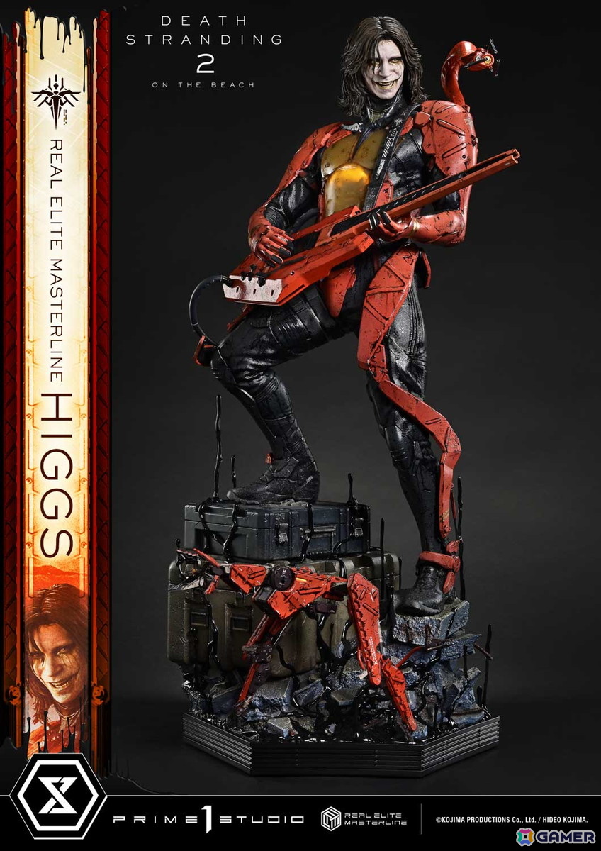 「DEATH STRANDING 2: ON THE BEACH」よりヒッグスが1/3スケールフィギュアで登場！彼の狂気をさらに引き出す追加パーツも付属の画像