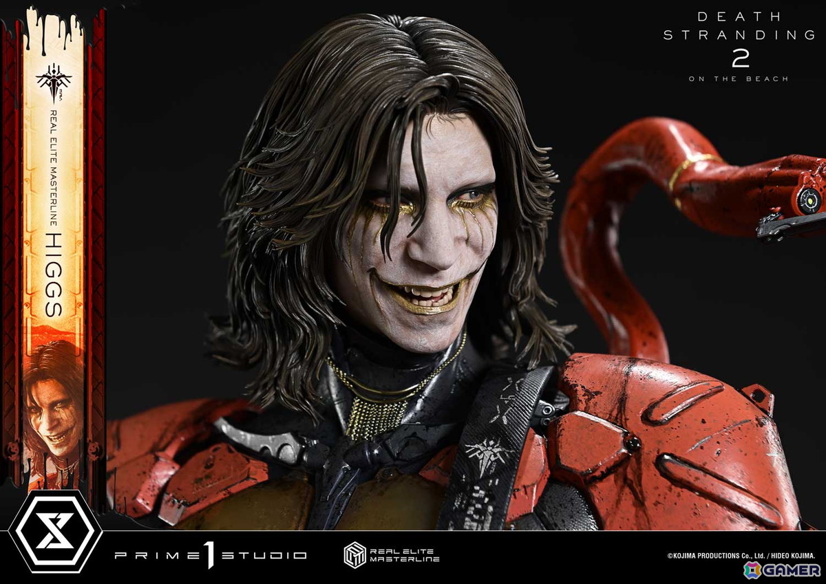 「DEATH STRANDING 2: ON THE BEACH」よりヒッグスが1/3スケールフィギュアで登場！彼の狂気をさらに引き出す追加パーツも付属の画像