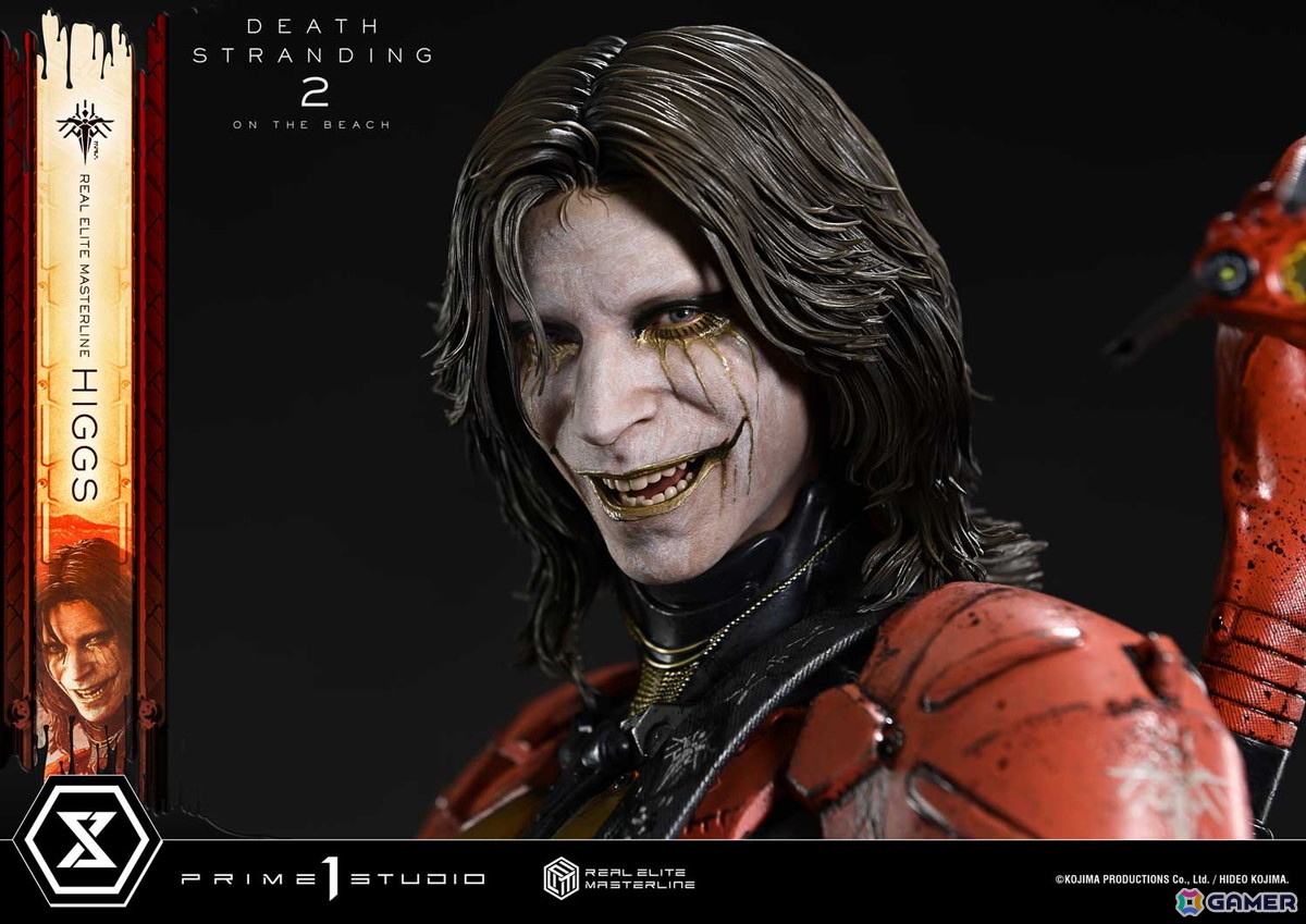 「DEATH STRANDING 2: ON THE BEACH」よりヒッグスが1/3スケールフィギュアで登場！彼の狂気をさらに引き出す追加パーツも付属の画像