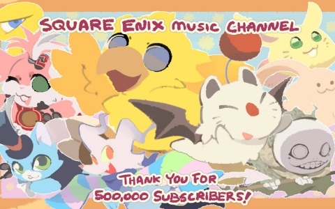 YouTube「SQUARE ENIX MUSIC」チャンネルの登録者数が50万人を突破！Temmie氏による描き下ろしお祝いイラストが公開