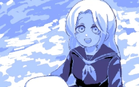 母校のみを残して海に沈んだ島で絵のアイデアを探すポイント＆クリックADV「水彩画は水底に沈む」がリリース！