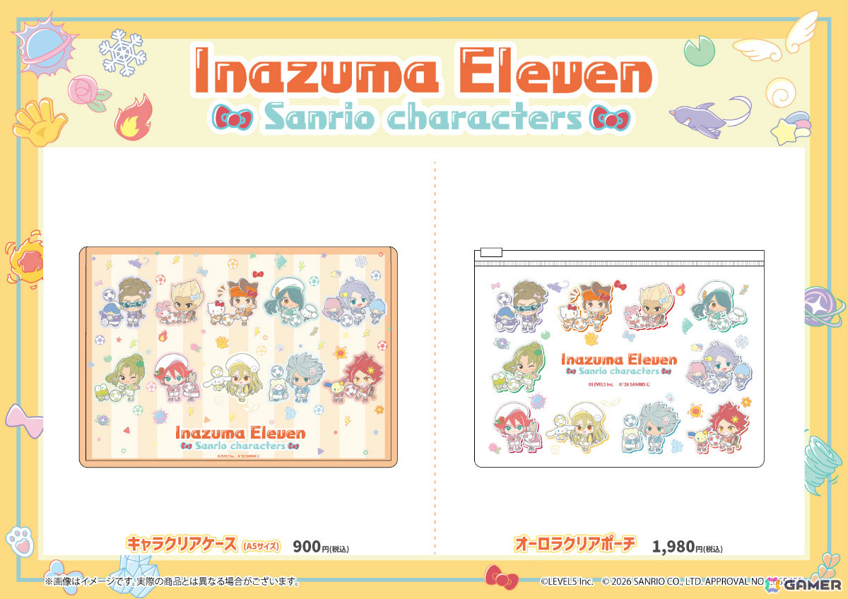 「イナズマイレブン 英雄たちのヴィクトリーロード」×「サンリオキャラクターズ」コラボ第4弾のグッズが登場！の画像