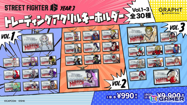 GRAPHTと3周年を迎える「スト6」のコラボアイテムが発表！観虐さんによる全30キャラの描き下ろしグッズがラインナップの画像4