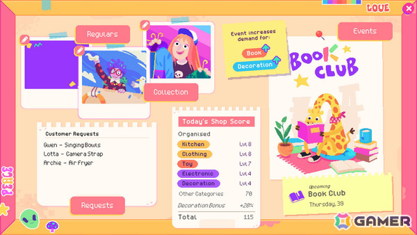 レトロポップなヴィンテージショップを経営するSLG「Thrifty Business ヴィンテージショップへようこそ」が配信中！の画像