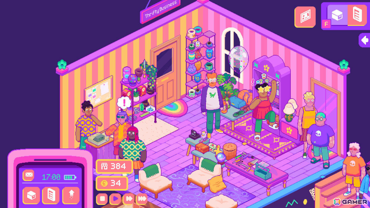 レトロポップなヴィンテージショップを経営するSLG「Thrifty Business ヴィンテージショップへようこそ」が配信中！の画像2