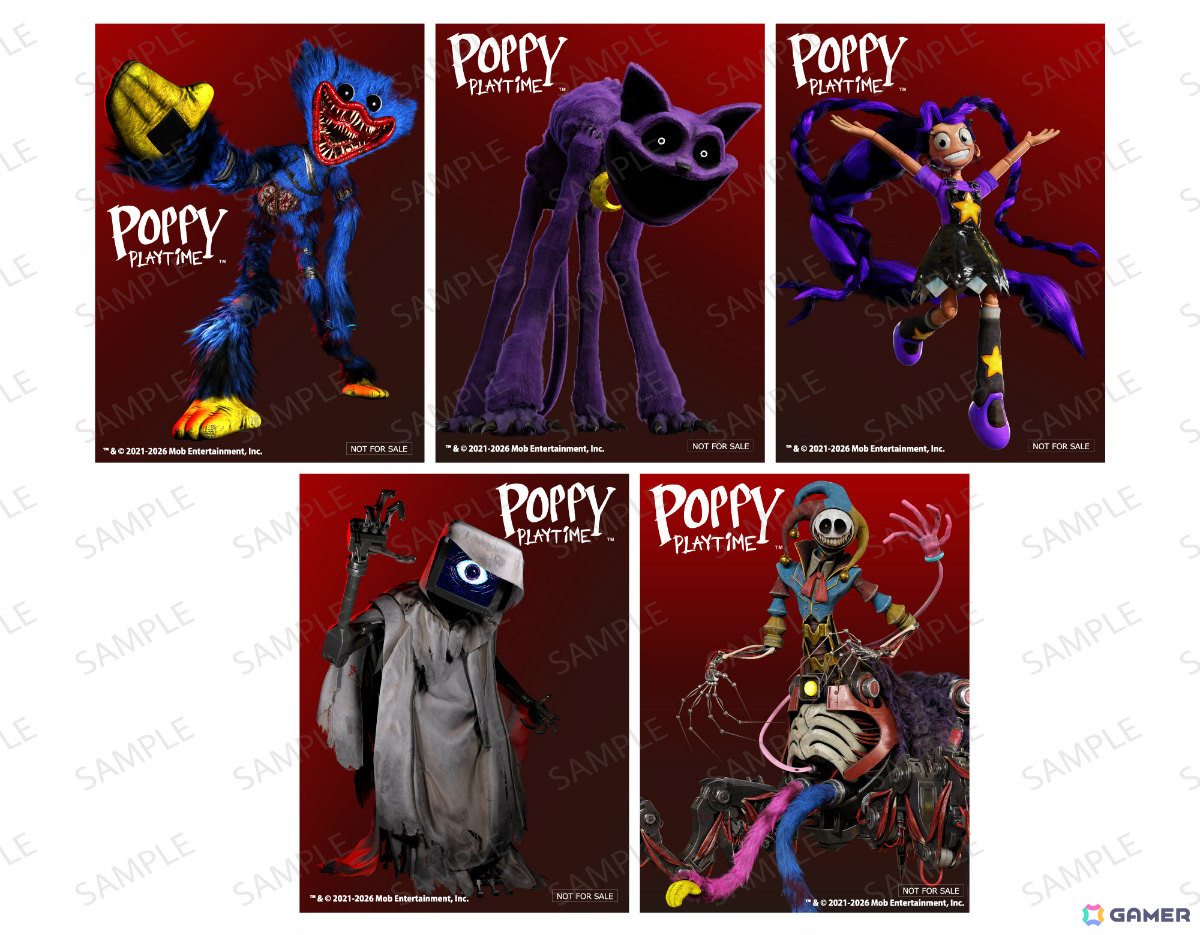 「Poppy Playtime」公式ポップアップストアが6月2日よりラフォーレ原宿で展開！ハギーワギー、キシーミシーのアクションフィギュアなどが新商品として登場の画像