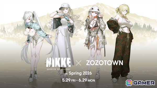 「勝利の女神：NIKKE」とZOZOTOWNがコラボ！キャンプがコンセプトのシンデレラたちの描き下ろしイラストを使用したアイテムが5月29日より販売の画像1