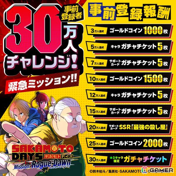 アニメ「SAKAMOTO DAYS」を題材とした育成×ローグライトアクション「SAKAMOTO DAYS Mission: Rogue Dawn」の事前登録がスタート！の画像8