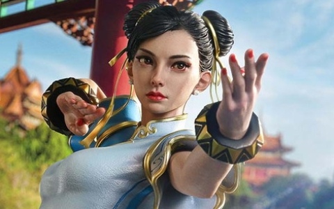 「スト6」で見せる春麗の勇姿を1/4スケールで立体化！朱色の欄干と石畳の紋様が目を引く特製ベースはメトロシティの中華街をイメージ