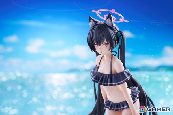 「ブルアカ」セリカが水着姿で1/7スケールフィギュア化！長い黒髪に可愛すぎる水着、休暇に対しても真剣な表情まで忠実に立体化の画像2