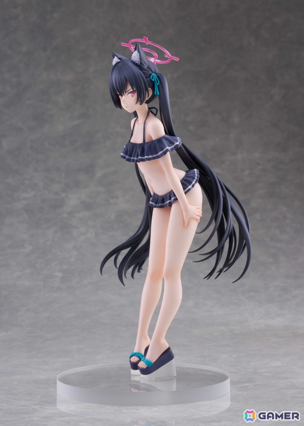 「ブルアカ」セリカが水着姿で1/7スケールフィギュア化！長い黒髪に可愛すぎる水着、休暇に対しても真剣な表情まで忠実に立体化の画像4