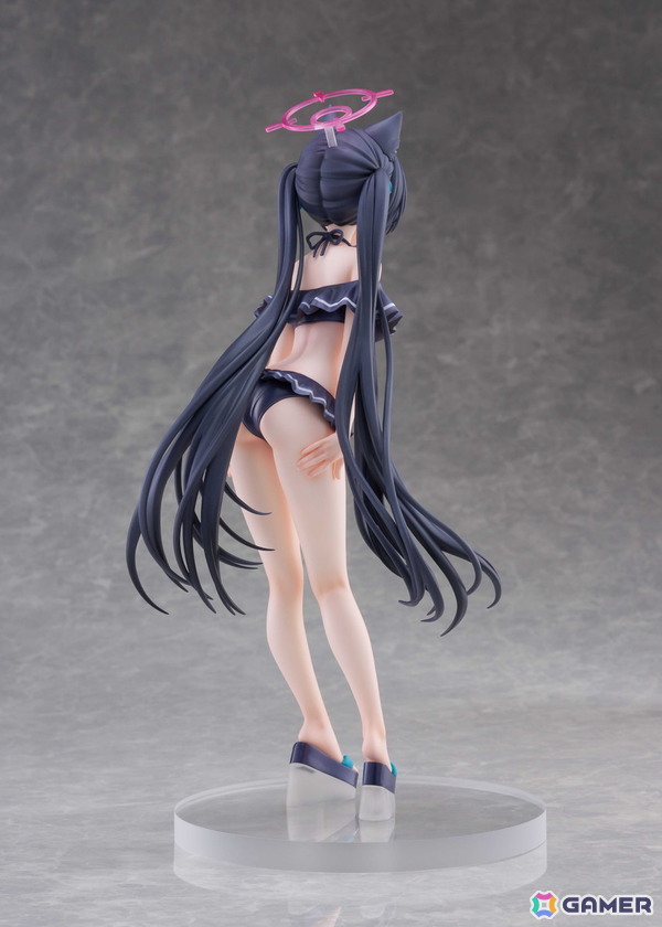 「ブルアカ」セリカが水着姿で1/7スケールフィギュア化！長い黒髪に可愛すぎる水着、休暇に対しても真剣な表情まで忠実に立体化の画像6