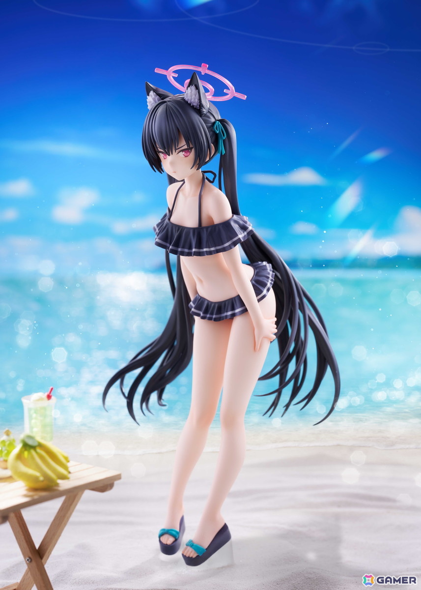 ブルアカ」セリカが水着姿で1/7スケールフィギュア化！長い黒髪に可愛